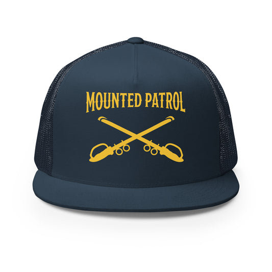 Performance | 5 Panel Trucker Cap | Metro Nashville Police Department Horse Mounted Patrol | Sabres Logo