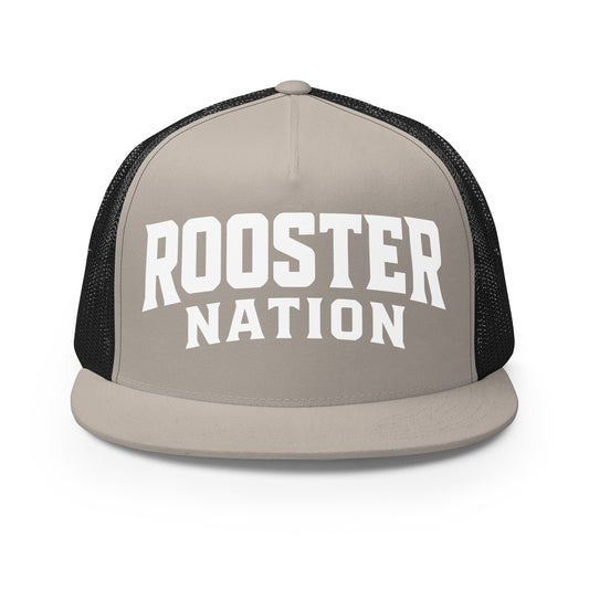 Performance | 5 Panel Trucker Cap | Rooster Nation | Shield Logo