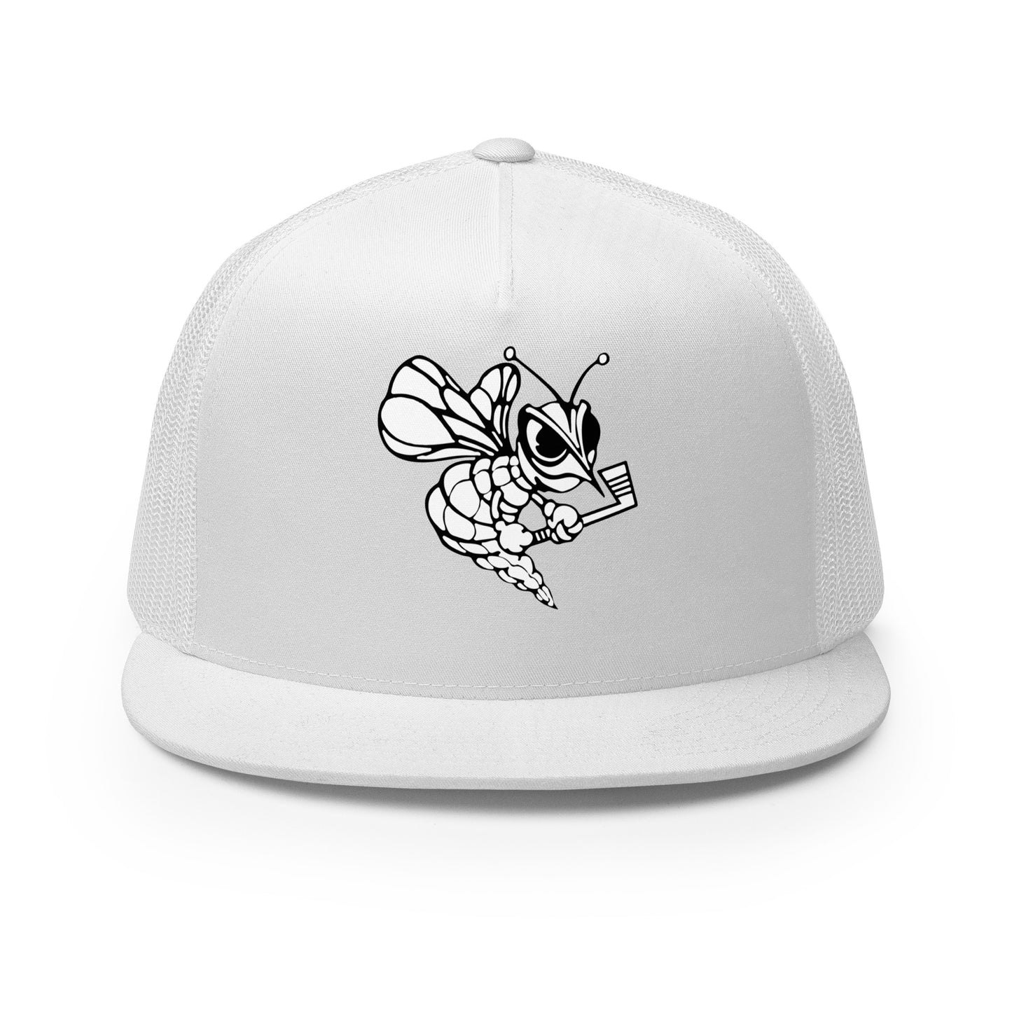 Performance | 5 Panel Trucker Cap | HORNETS | Mascot Logo