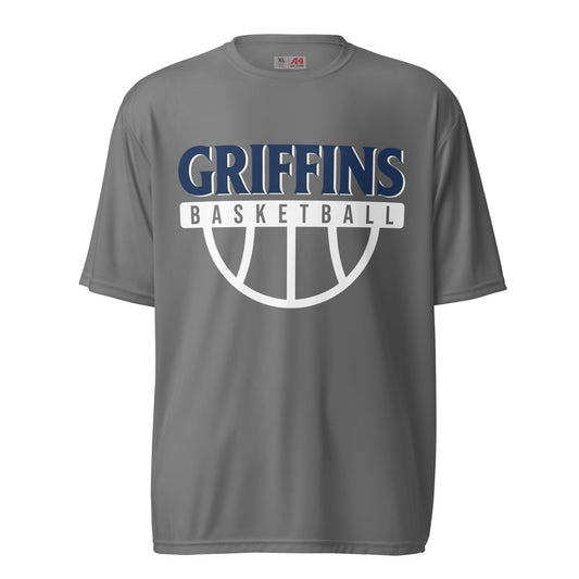 Active | Moisture Wicking Shirt | Arma Dei Academy Basketball | Griffins Basketball Logo
