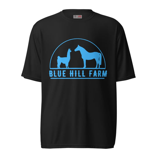 Active | Moisture Wicking Shirt | Blue Hill Farm | Emblem Logo