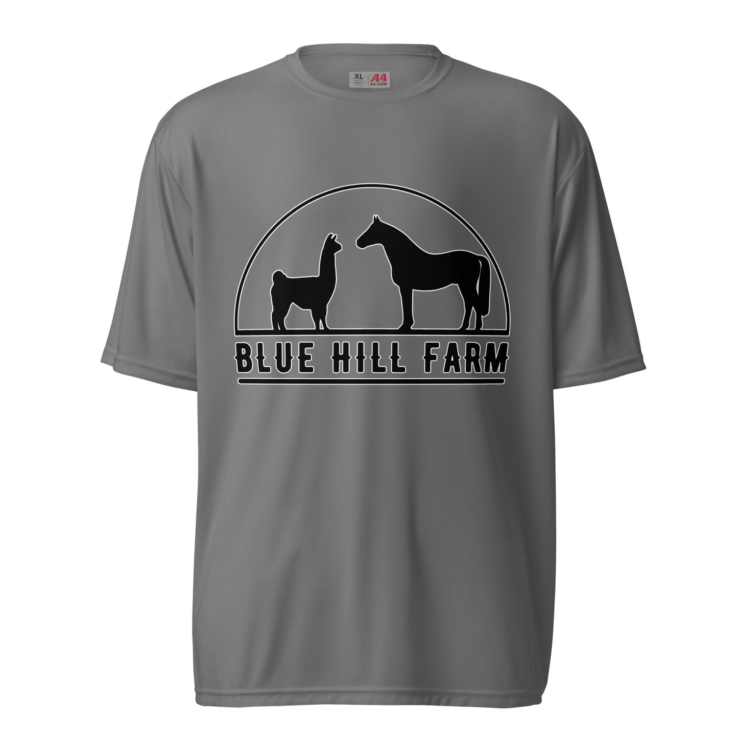Active | Moisture Wicking Shirt | Blue Hill Farm | Highland Silhouette Logo
