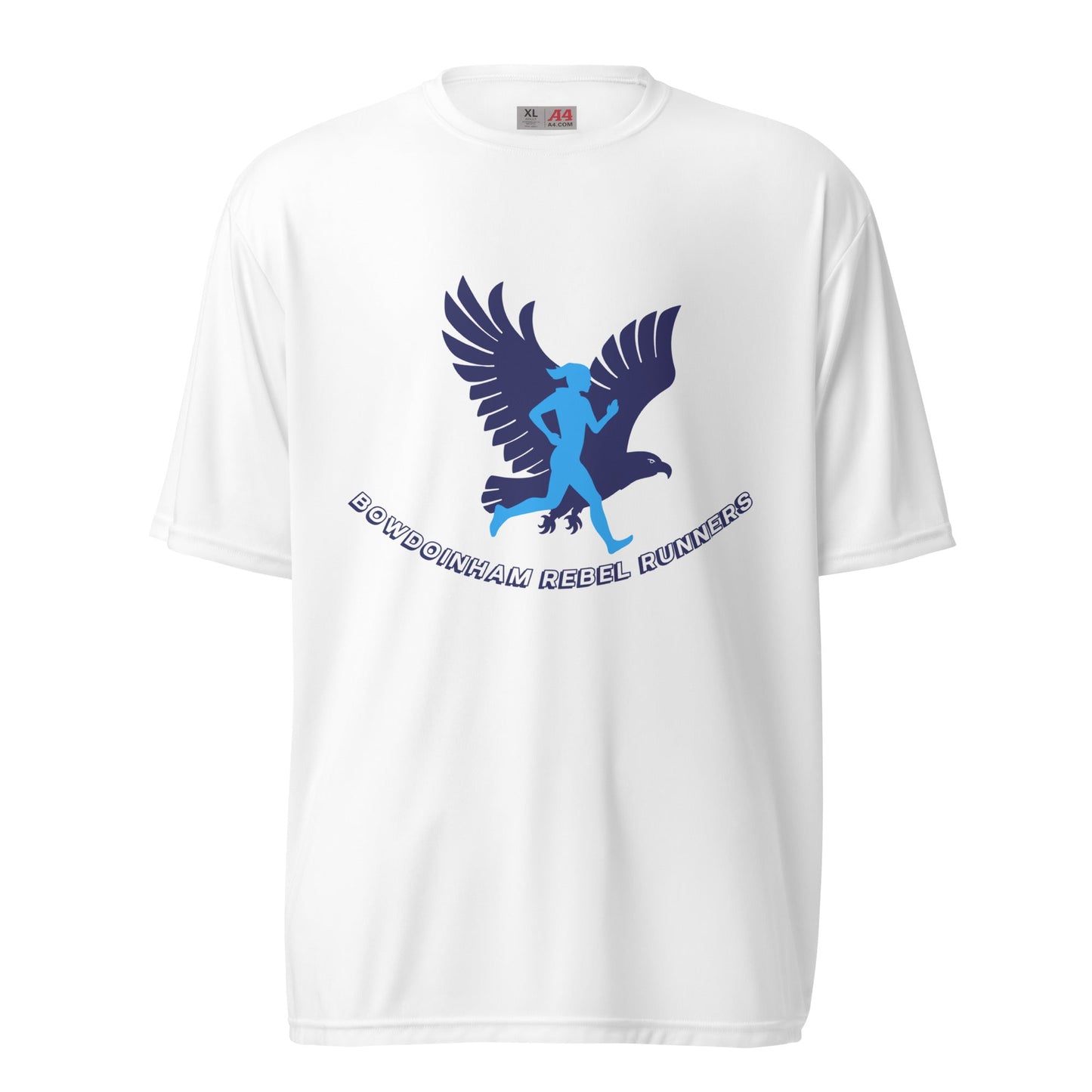 Active | Moisture Wicking Shirt | Bowdoinham Rebel Runners | Emblem Logo