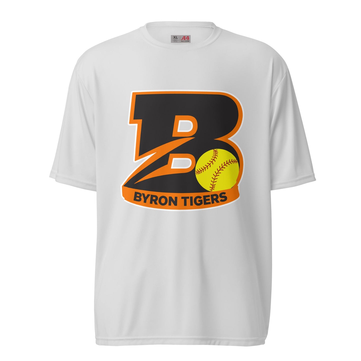 Active | Moisture Wicking Shirt | Byron High School Softball | Softball Logo