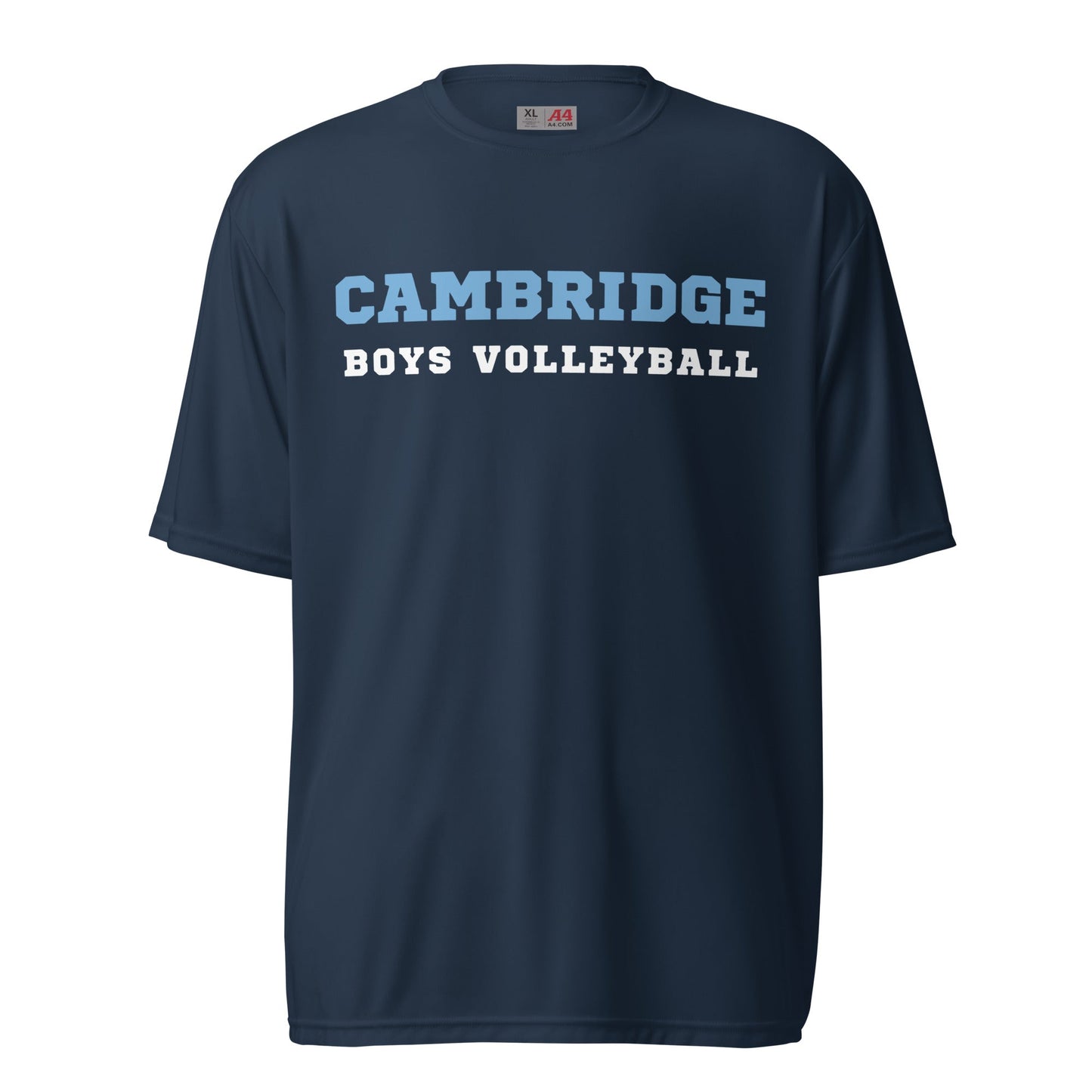 Active | Moisture Wicking Shirt | Cambridge Volleyball | Block Script Logo