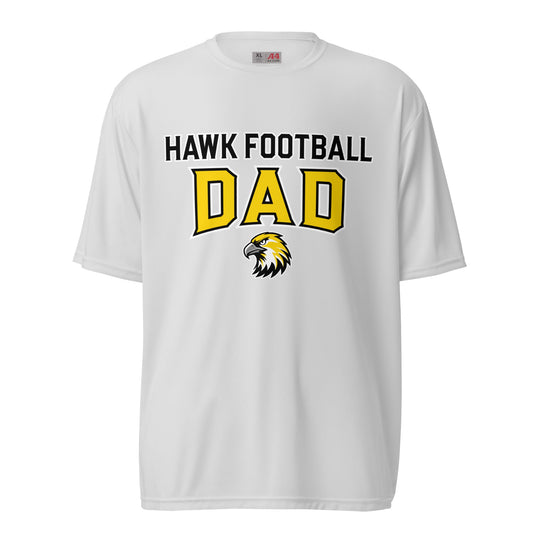 Active | Moisture Wicking Shirt | Cardinal Ohara Hawks | Football Dad Logo