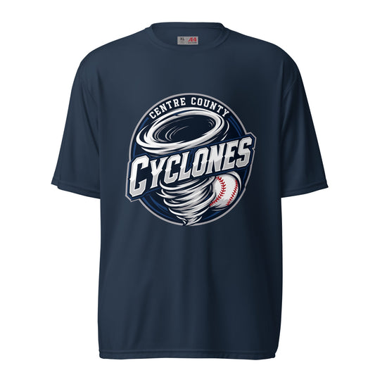 Active | Moisture Wicking Shirt | Centre County Cyclones | Badge Logo