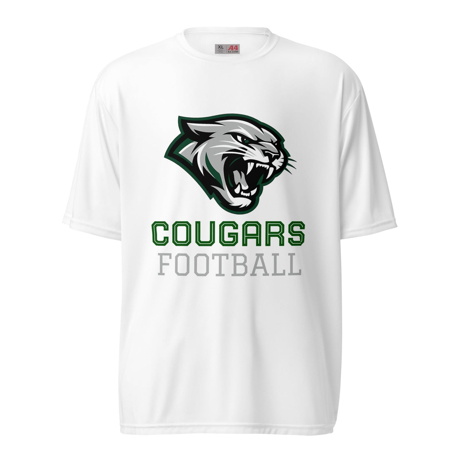 Active | Moisture Wicking Shirt | Colts Neck Cougars | Youth Tackle Football (AYF) | Strike Mascot Logo
