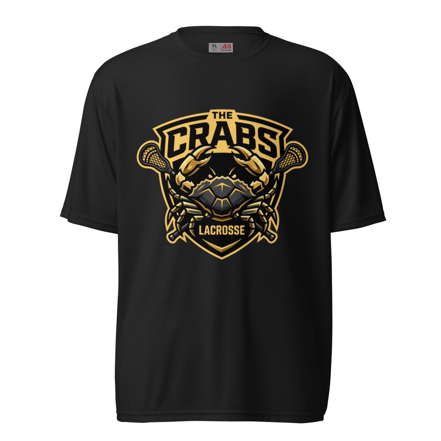 Active | Moisture Wicking Shirt | Crabs lax | Badge Logo