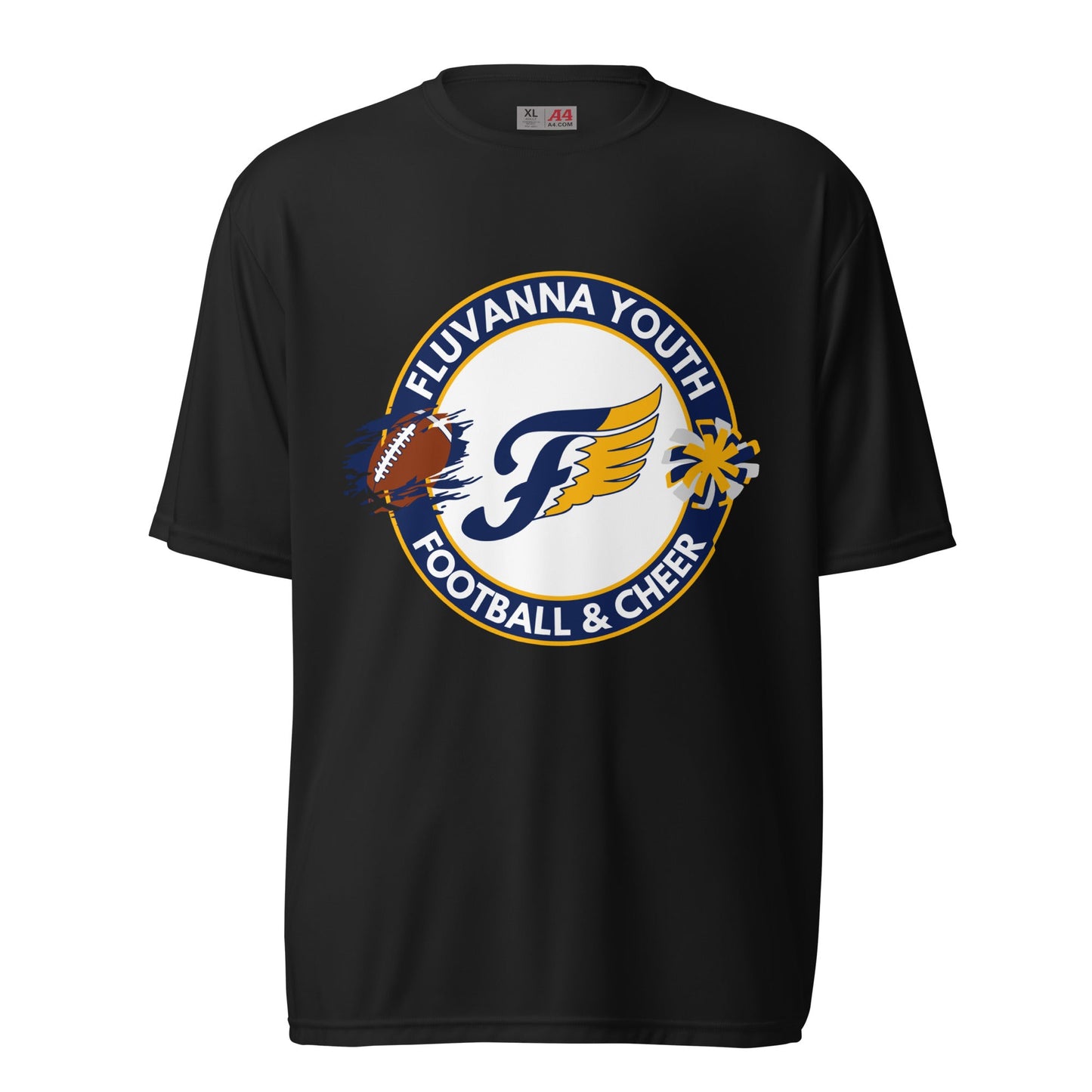 Active | Moisture Wicking Shirt | Fluvanna Youth Football and Cheer | Badge Logo
