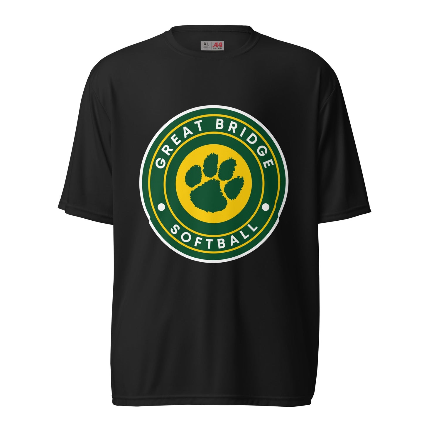 Active | Moisture Wicking Shirt | Great Bridge Softball Booster | Badge Logo