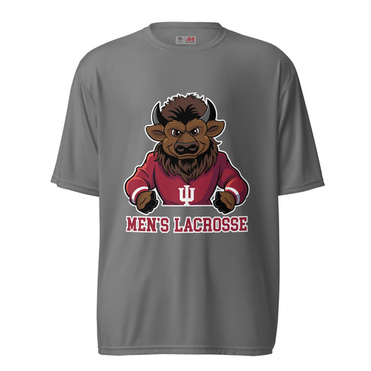 Active | Moisture Wicking Shirt | Indiana University Lacrosse | Mascot Logo