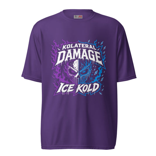 Active | Moisture Wicking Shirt | Kolateral Damage E-Sports | Ice Kold Crest Logo
