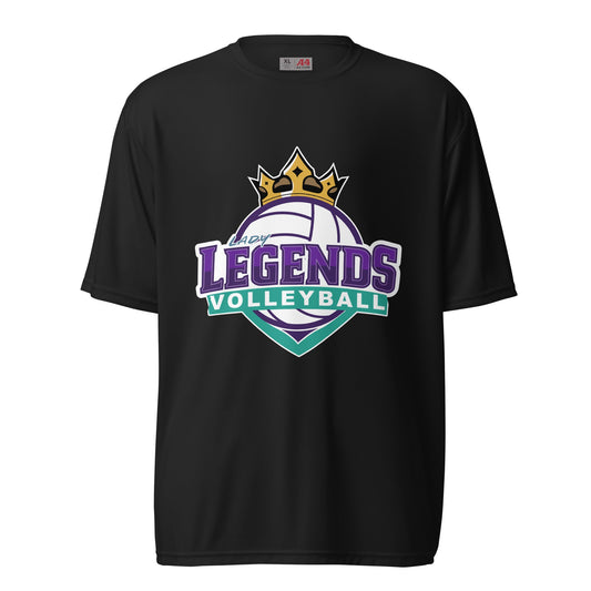 Active | Moisture Wicking Shirt | Lady Legends Volleyball | Crown Logo