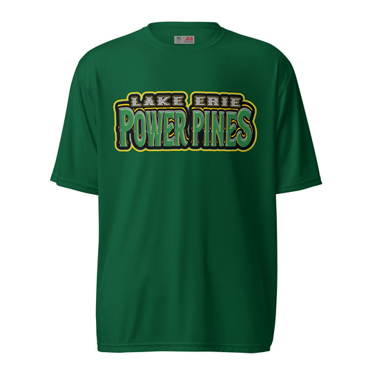 Active | Moisture Wicking Shirt | Lake Erie Power Pines | Script Logo