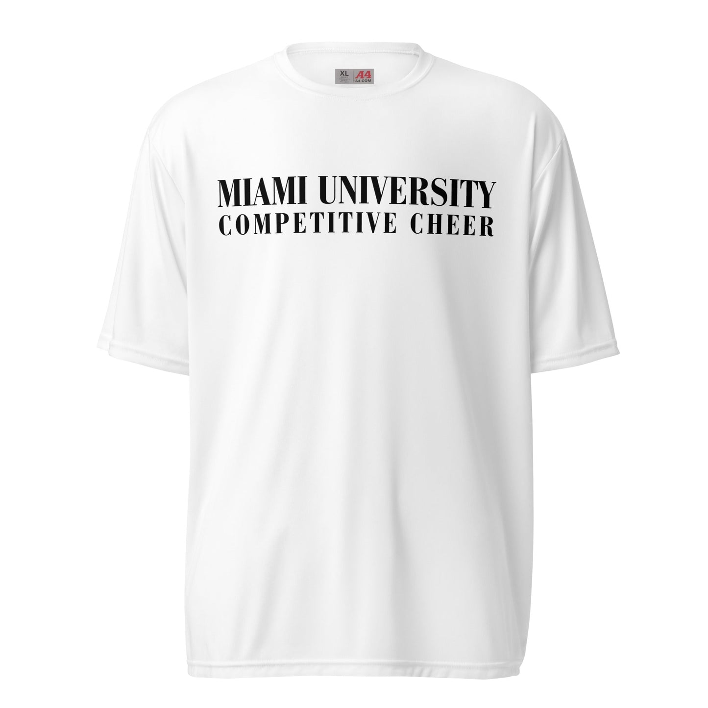 Active | Moisture Wicking Shirt | Miami University Competitive Cheer Team | Alt Logo