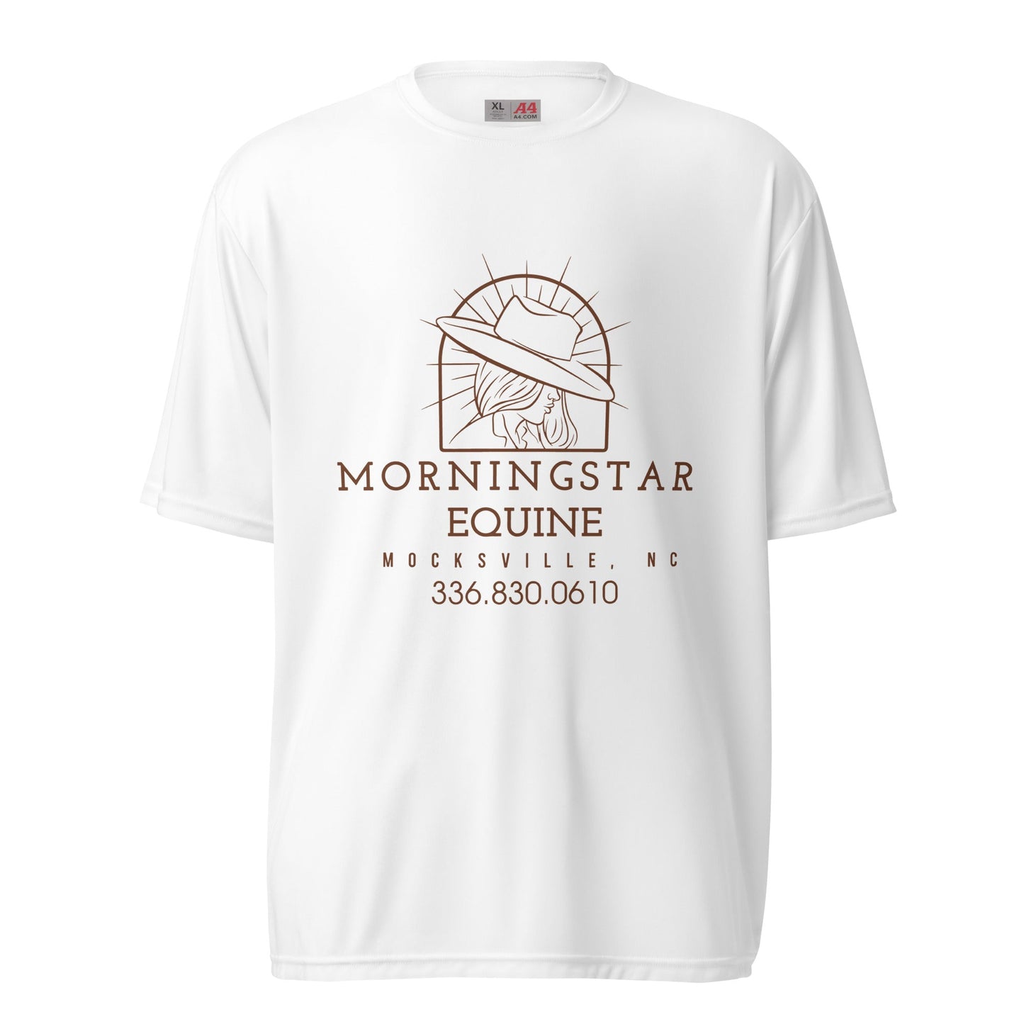Active | Moisture Wicking Shirt | Morningstar Equine | Morningstar Equine Burnt Logo