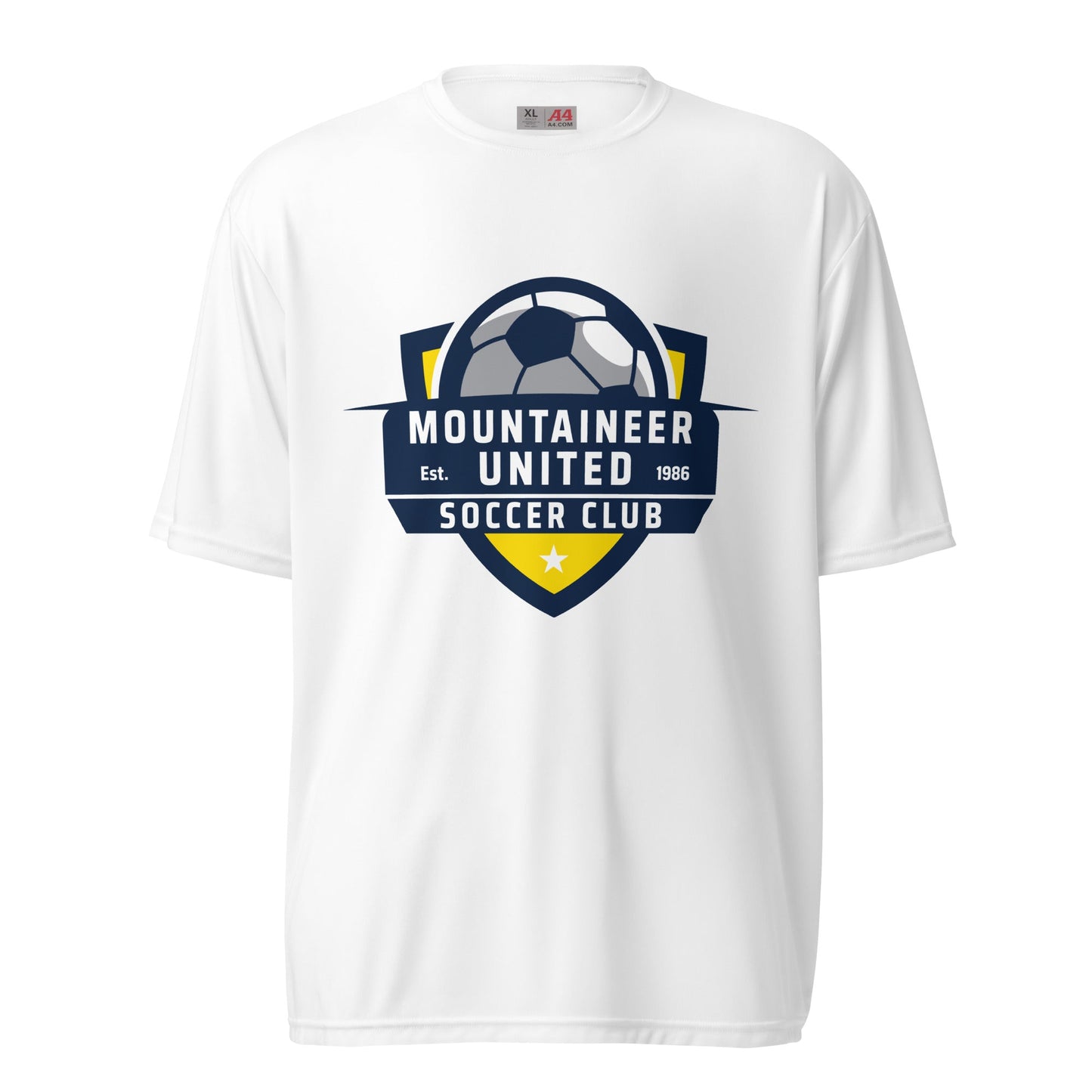 Active | Moisture Wicking Shirt | Mountaineer United Soccer Club | Alpine Crest Logo