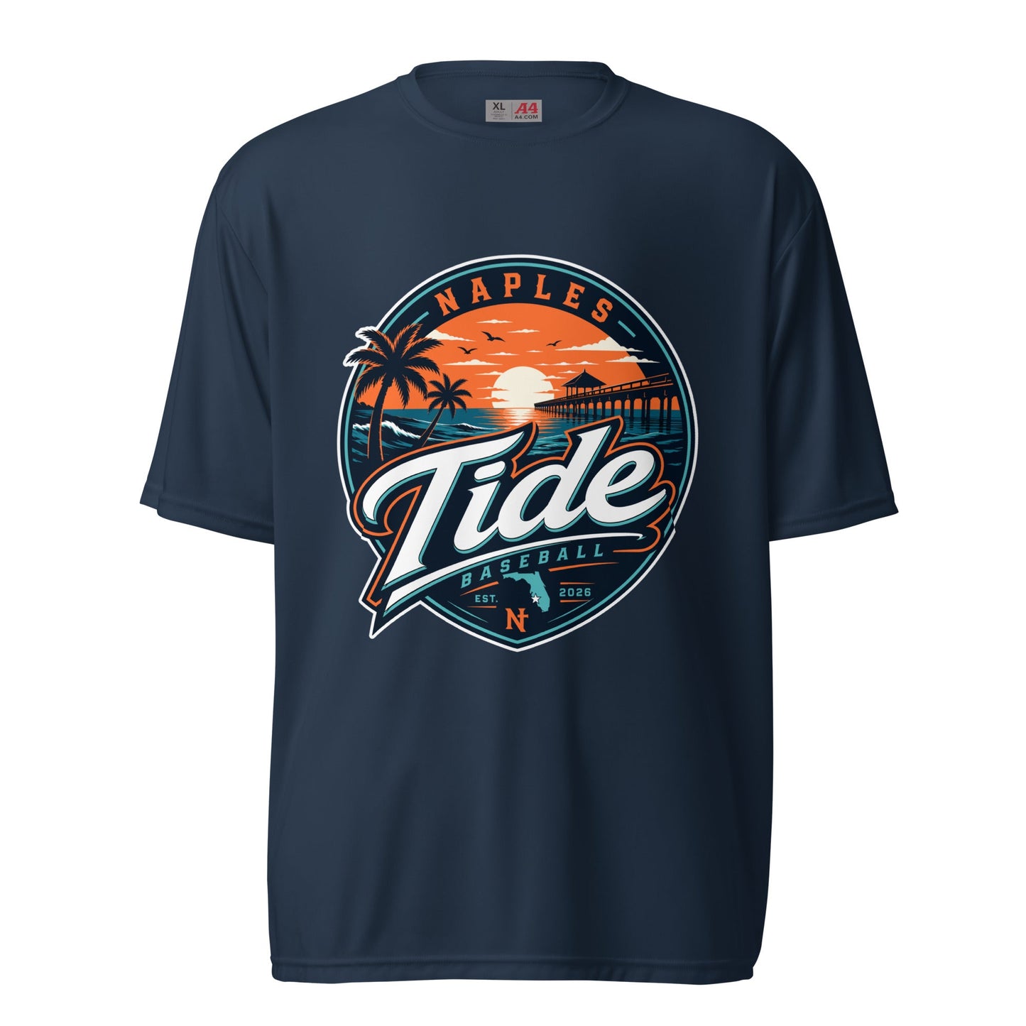Active | Moisture Wicking Shirt | Naples Tide | Enblem Logo