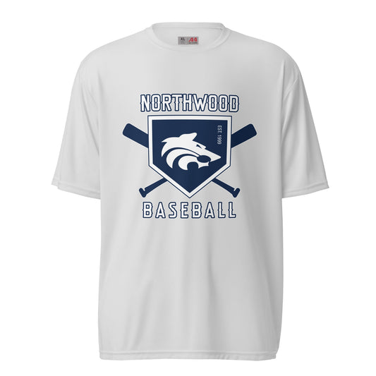 Active | Moisture Wicking Shirt | Northwood High School Baseball | Emblem Logo