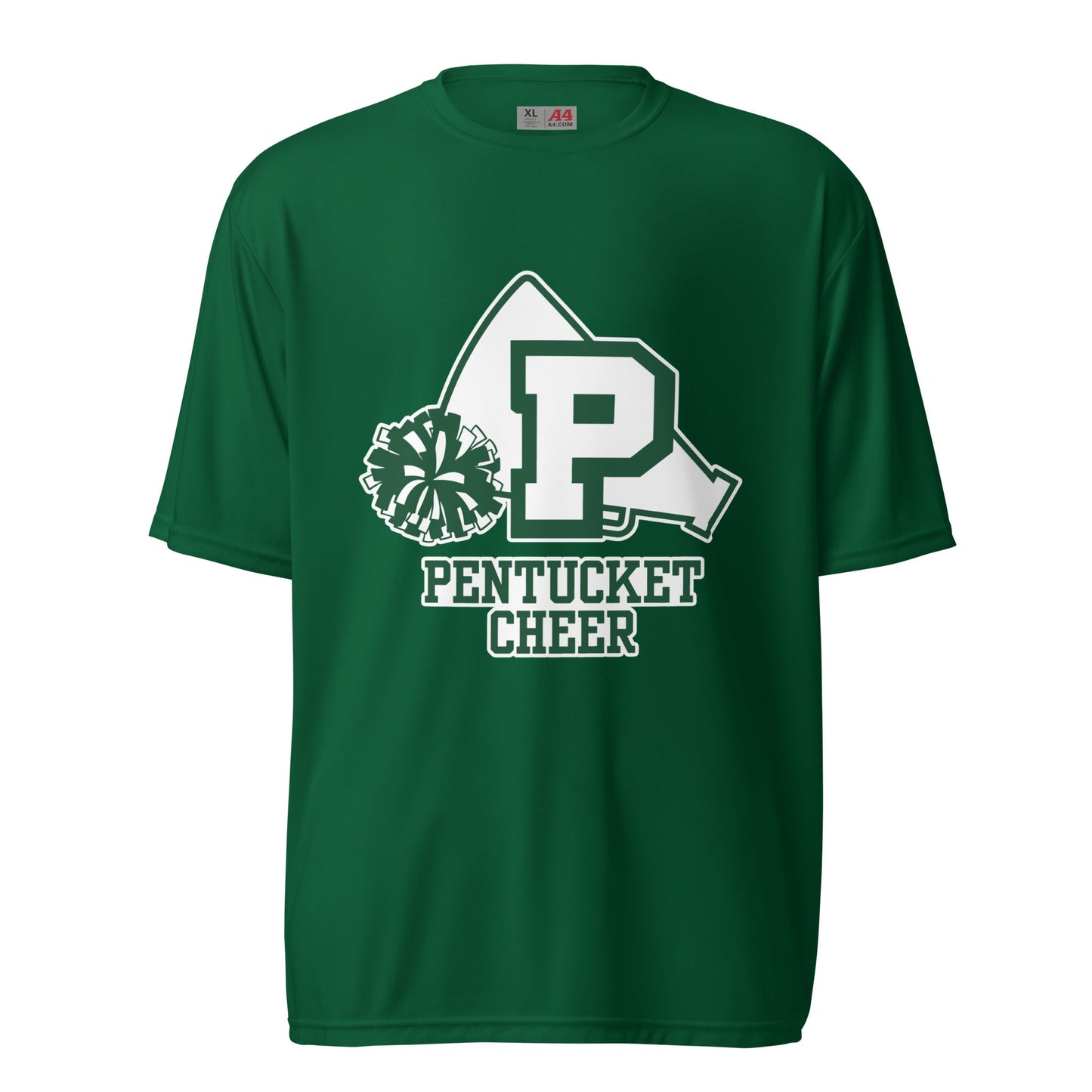 Active | Moisture Wicking Shirt | Pentucket Youth Football and Cheer | Sideline Vanguard Logo