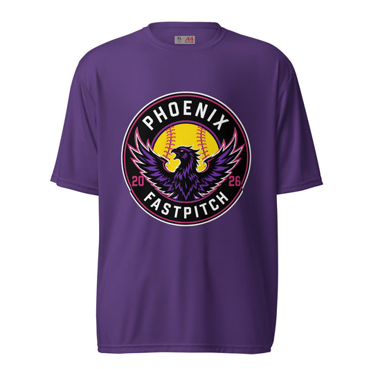 Active | Moisture Wicking Shirt | Phoenix Fastpitch | Badge Logo