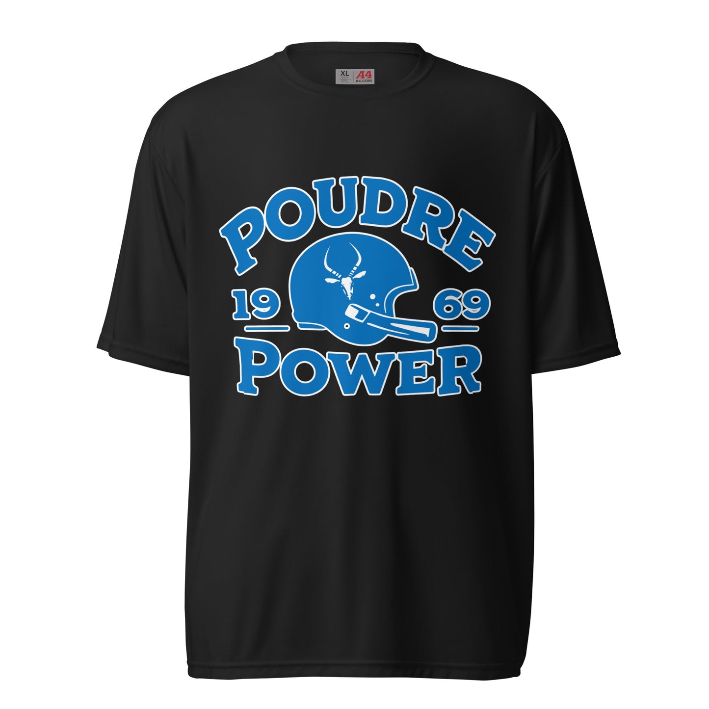 Active | Moisture Wicking Shirt | Poudre Football | Crest Logo