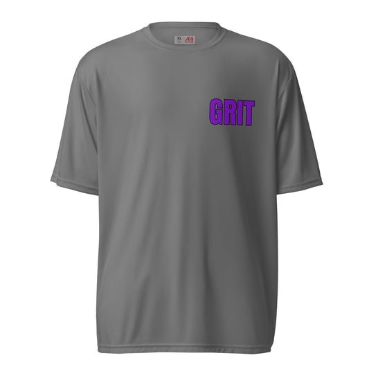 Active | Moisture Wicking Shirt | Pure Grit Softball | Purple Logo
