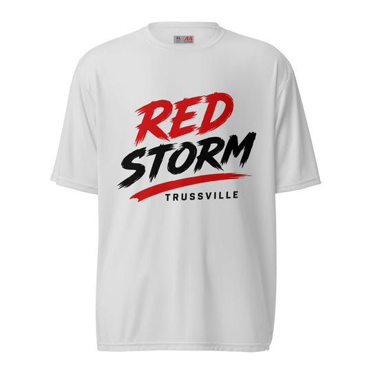 Active | Moisture Wicking Shirt | Red Storm | Modern Script Logo