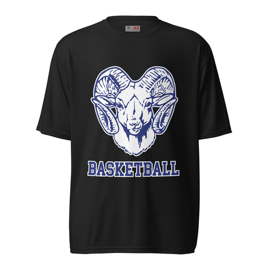 Active | Moisture Wicking Shirt | Rensselaer Rams | Basketball Logo