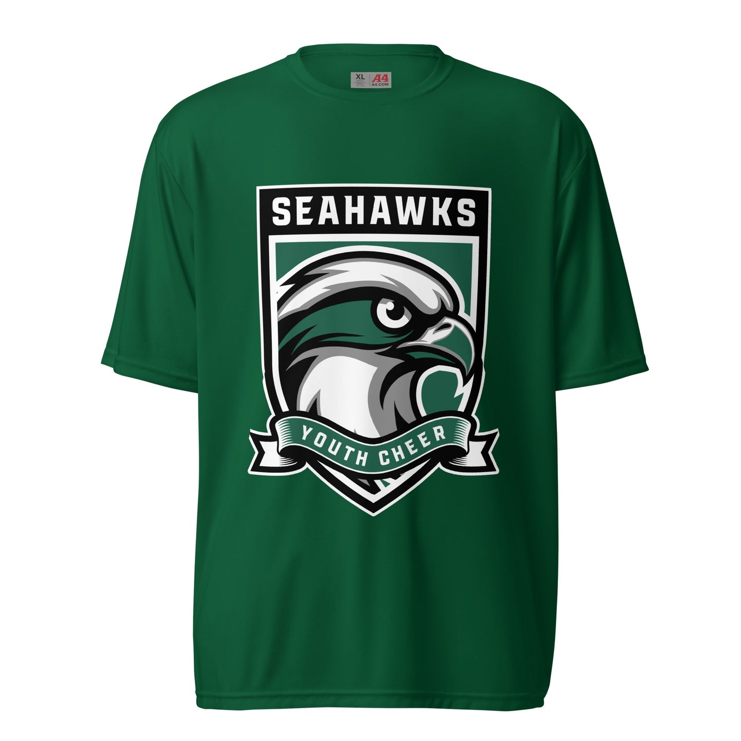 Active | Moisture Wicking Shirt | Seahawks Youth Cheer | Shield Logo