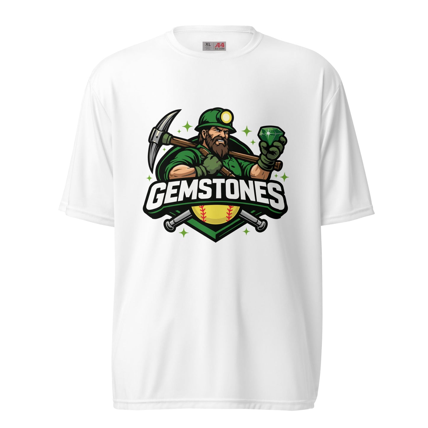 Active | Moisture Wicking Shirt | Silver Valley Gemstones | Emerald Valley Logo