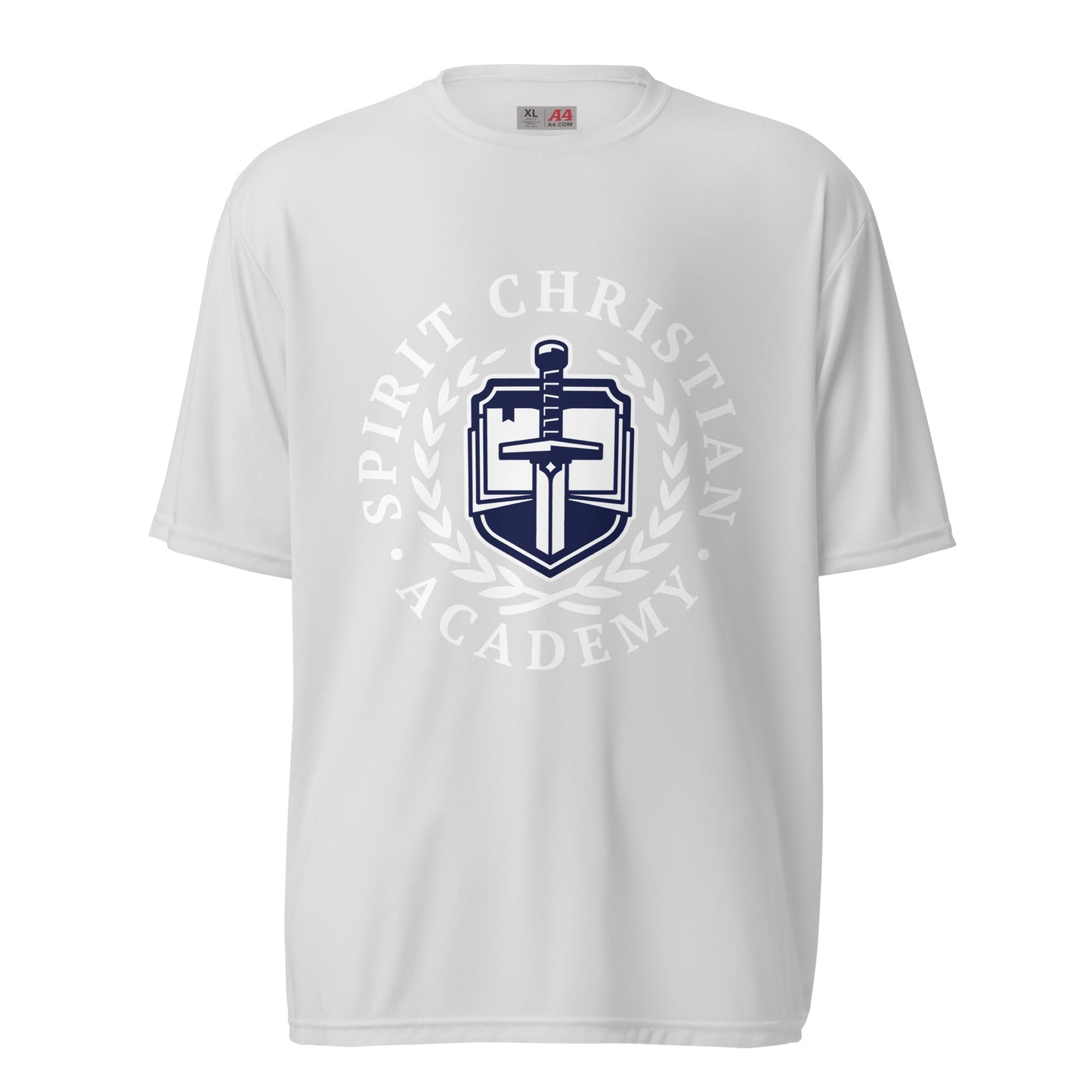 Active | Moisture Wicking Shirt | Spirit Christian Academy | White Script Logo