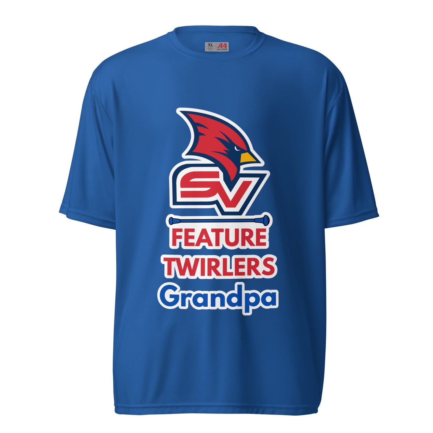 Active | Moisture Wicking Shirt | SVSU Feature twirlers | Grandpa Logo