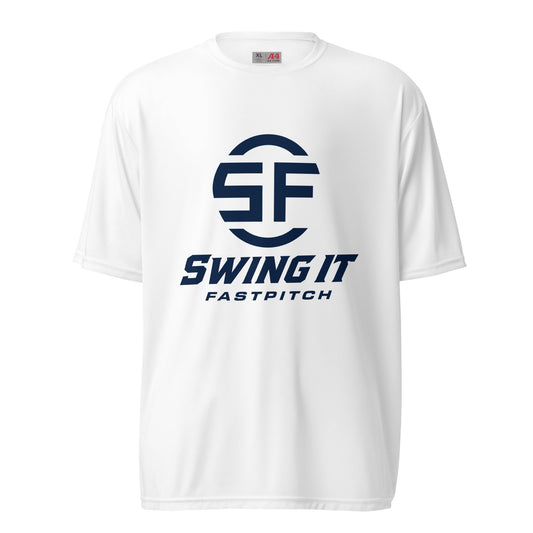 Active | Moisture Wicking Shirt | Swing It Fastpitch | Crest Logo