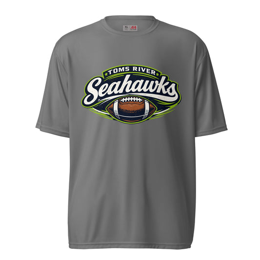 Active | Moisture Wicking Shirt | Toms River Seahawks | Football Emblem Logo