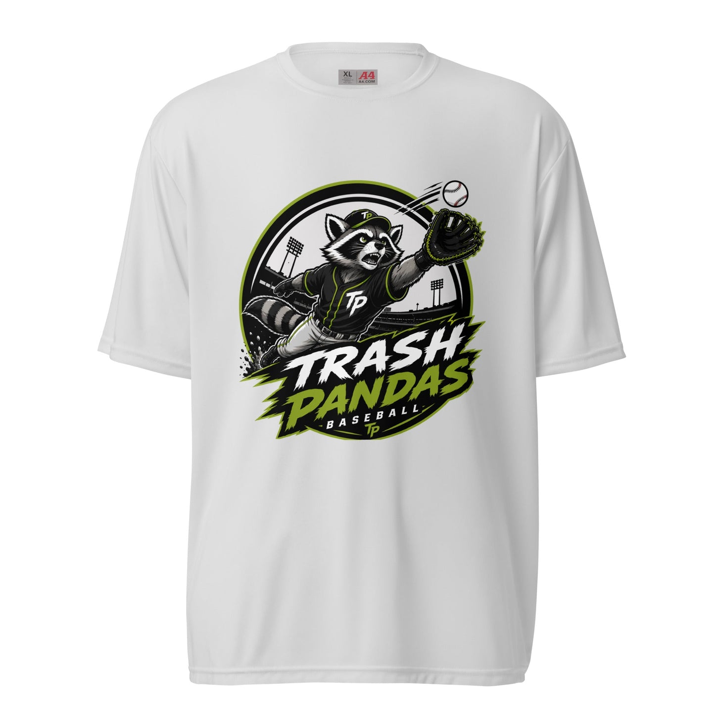 Active | Moisture Wicking Shirt | Trash Pandas Baseball Organization | Emblem Logo