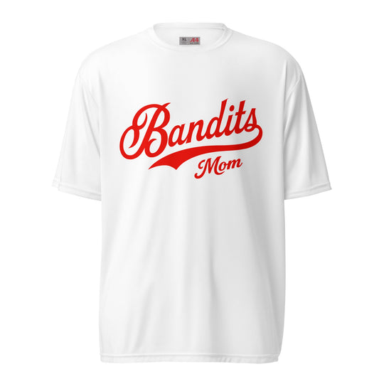Active | Moisture Wicking Shirt | Tri - City Baseball | Bandits Mom Logo