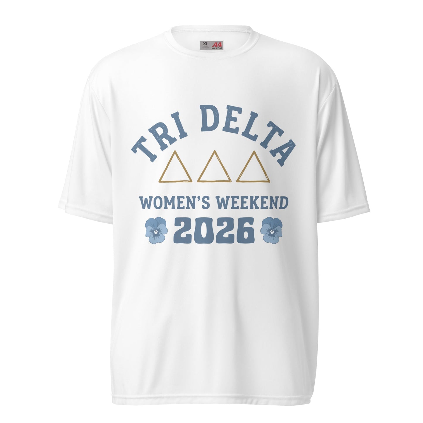 Active | Moisture Wicking Shirt | Tri Delta Epsilon | Sisterhood Script Logo