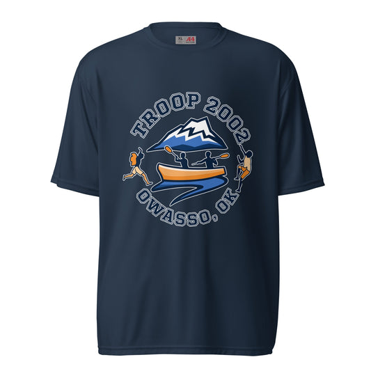Active | Moisture Wicking Shirt | Troop 2002 | Trailblazer Crest Logo