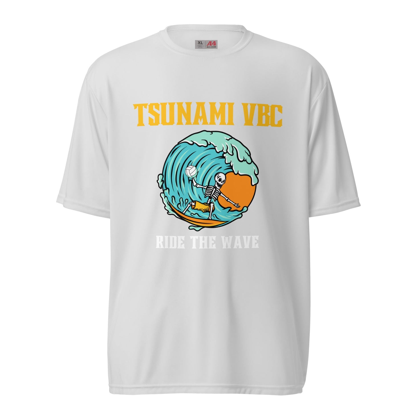 Active | Moisture Wicking Shirt | Tsunami Volleyball Club | Surf Wave VBC Logo