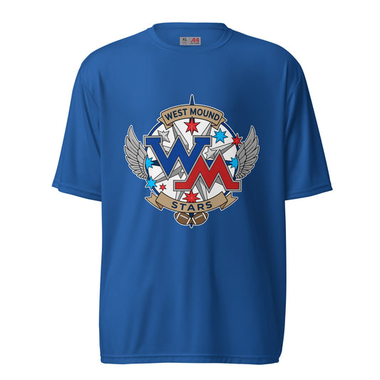 Active | Moisture Wicking Shirt | West Mound Stars | Emblem Logo