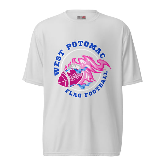 Active | Moisture Wicking Shirt | West Potomac Flag Football | Crest Logo