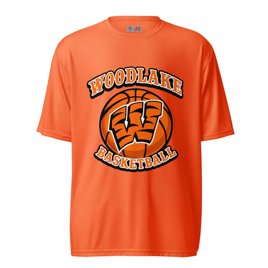 Active | Moisture Wicking Shirt | Woodlake Boys Basketball | Athletics Logo