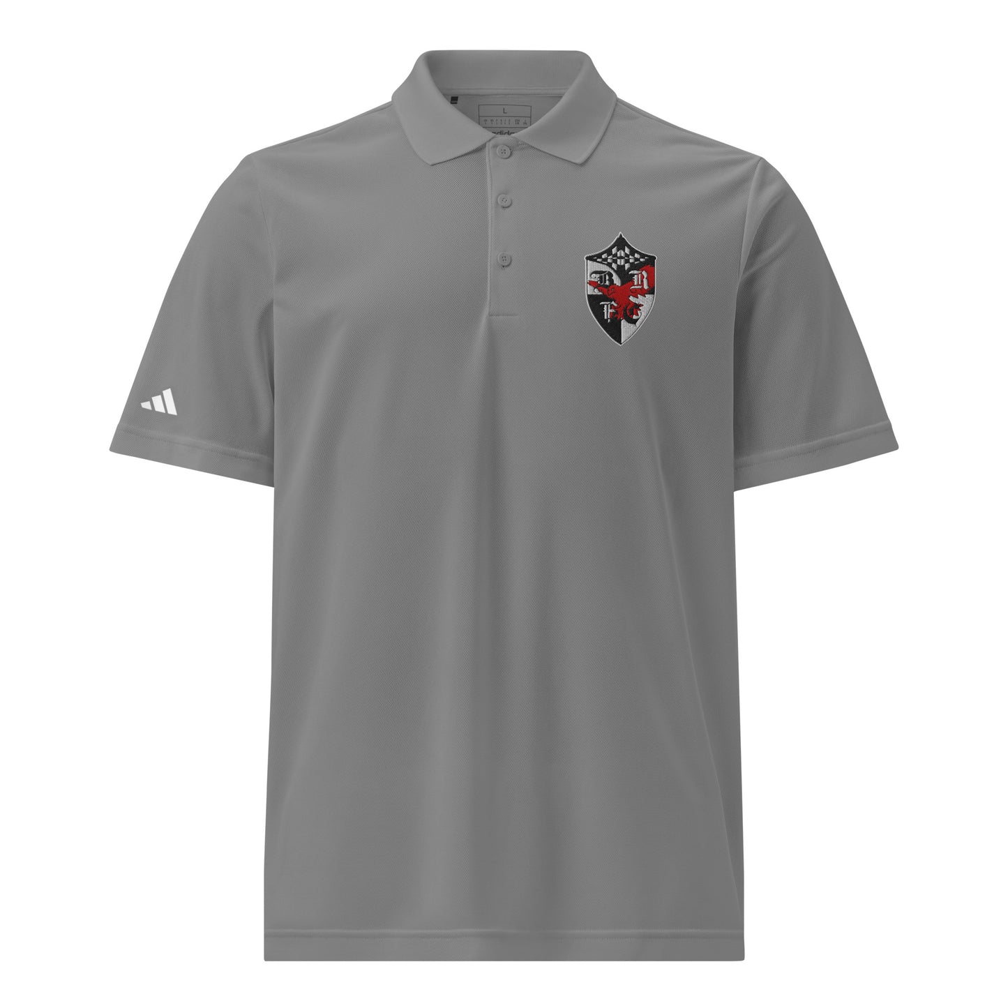 Signature | Embroidered Adidas Sport Polo | Bard College Rugby Football Club | Raptor Logo