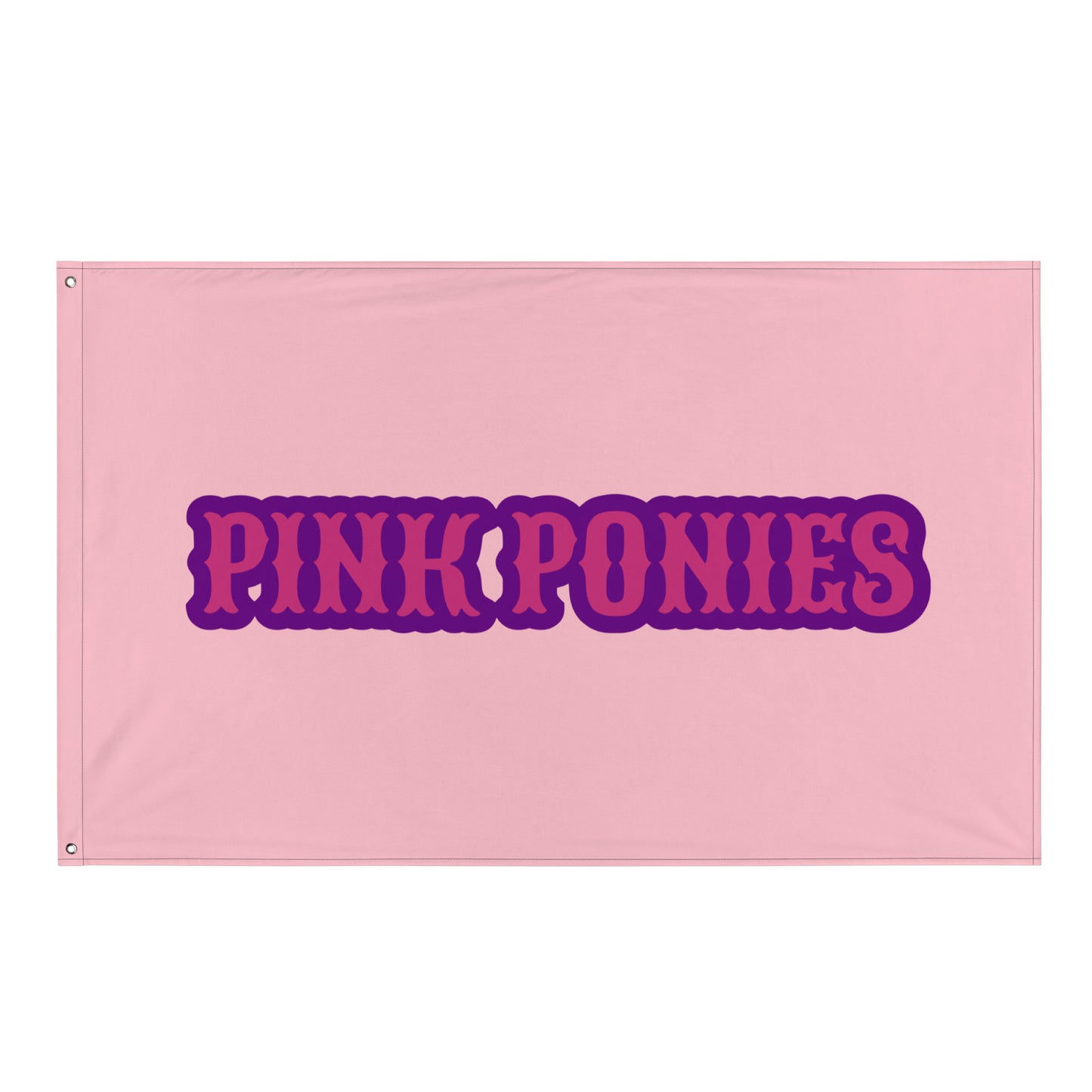Flag | Pink Pony Athletic Club | Script Logo