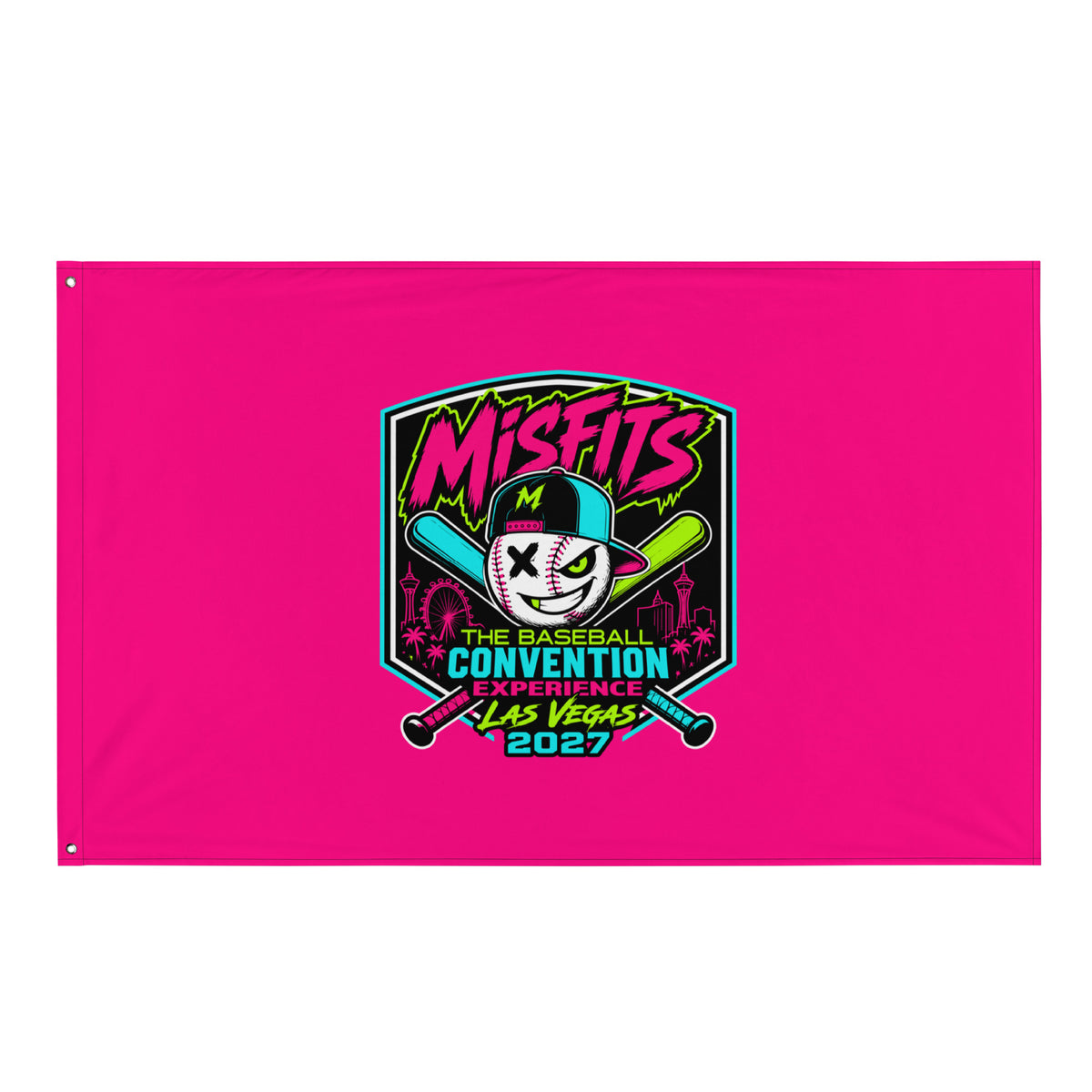 Flag | Misfits Baseball | Shield Logo