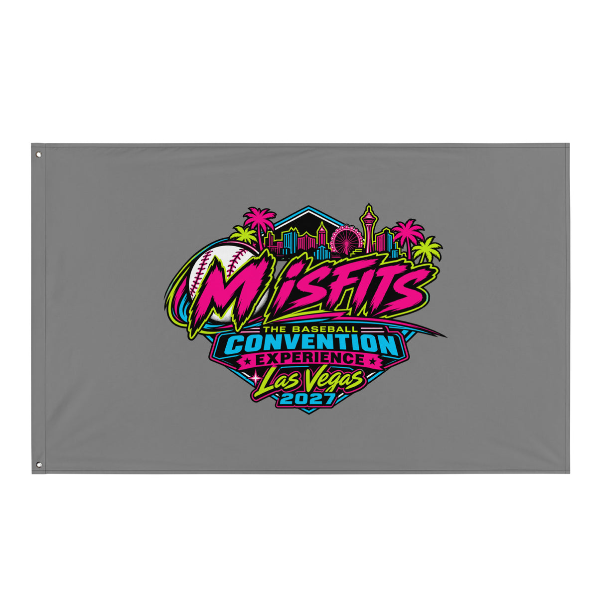 Flag | Misfits Baseball | Crest Logo