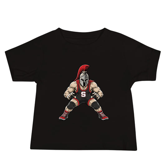 Performance | Baby T-Shirt | Spartan Wrestling Club | Mascot Logo