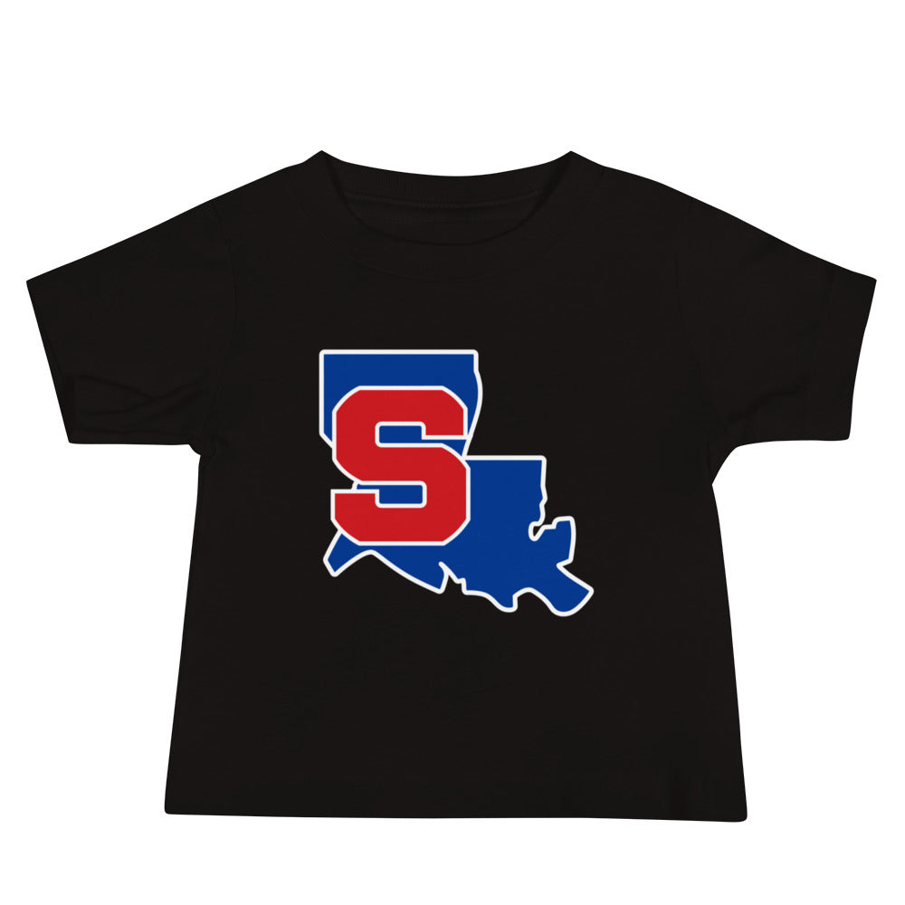 Performance | Baby T-Shirt | Louisiana Slam Baseball | Crest Logo